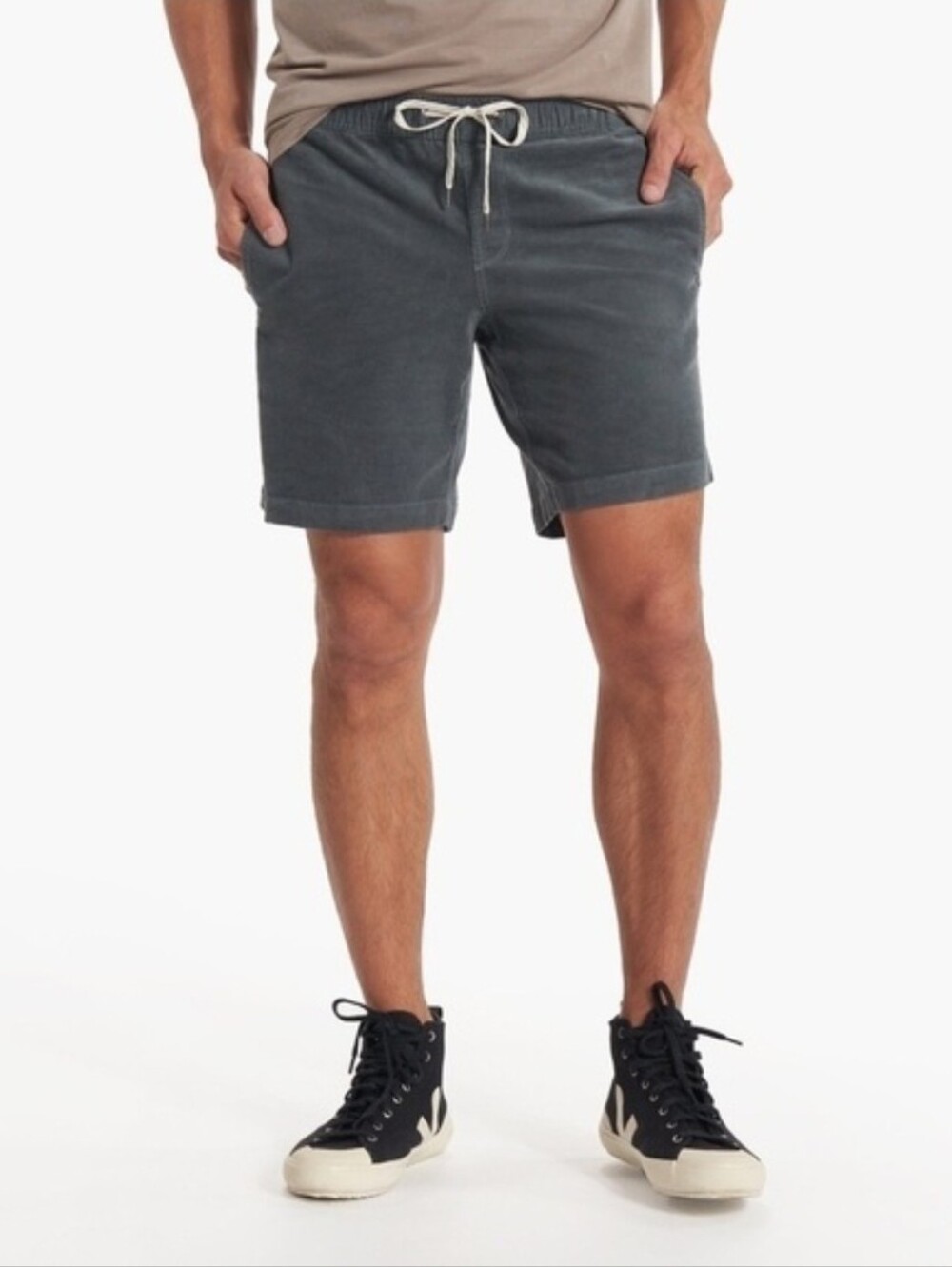 Vuori Mens Optimist Corduroy Short Blue/grey